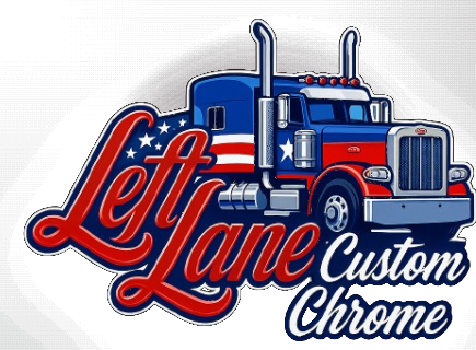 Left Lane Custom Chrome logo